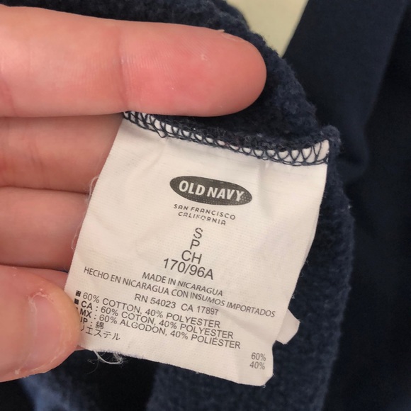 Old Navy Cali Crewneck Pullover Navy Comfy Unisex - Picture 6 of 7